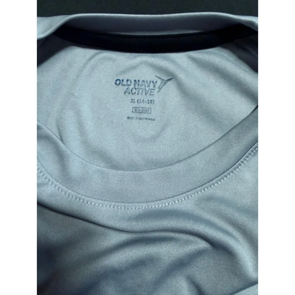 Old‎ Navy Active Kids XL 14-16 Go-Dry Camo Raglan Long Sleeve Shirt Grey Bedrock